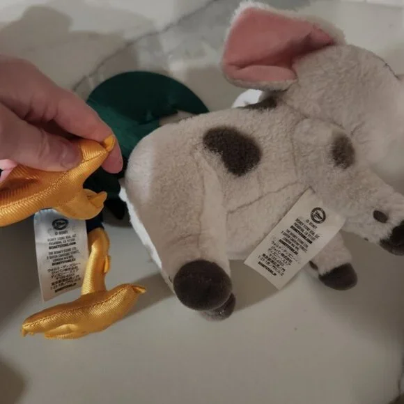 Disney Moana Pua the Pig Heihei the Rooster Plush Set - Picture 6 of 6